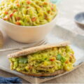 Receta de arepas saludables con pollo y aguacate