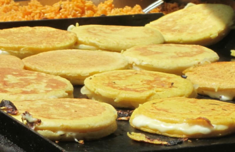 Arepas con queso