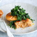 empanadas de salmón fresco y vegetales